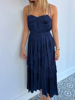 ULLA JOHNSON navy blue dress - size 4 (fits size 8).
