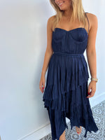 ULLA JOHNSON navy blue dress - size 4 (fits size 8).