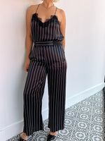 CAMI NYC - matching set - black and white stripes.