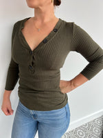 ENZA COSTA ribbed top medium