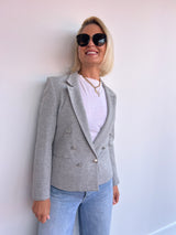 HUNKY DORY grey blazer - size medium.