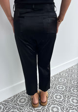 NILI LOTAN  black silk pants - size 8.