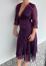 SALONI silk dress - size 12